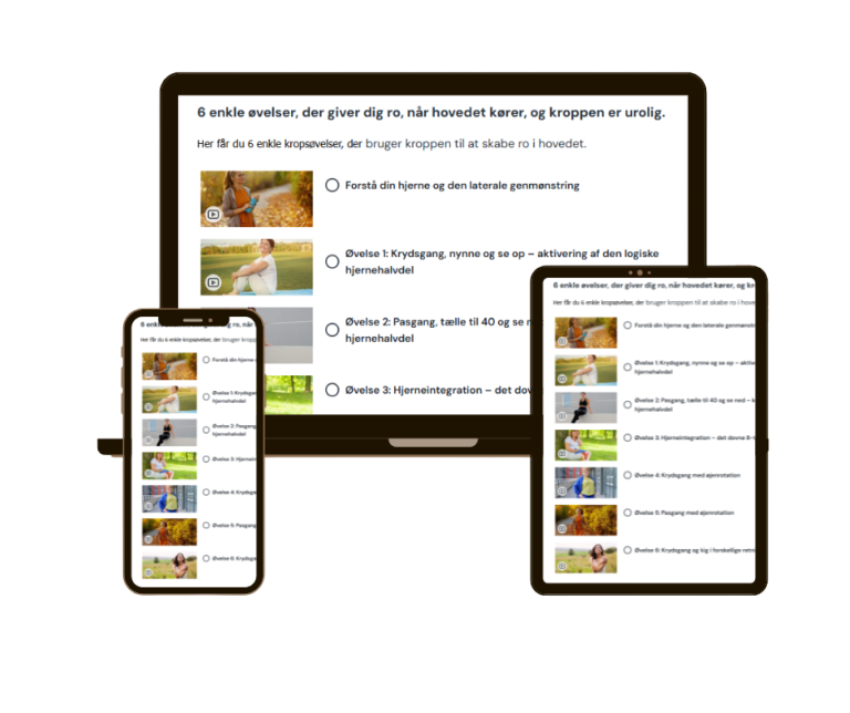 Videokursus med 6 enkle kropsøvelser for særligt sensitive kvinder